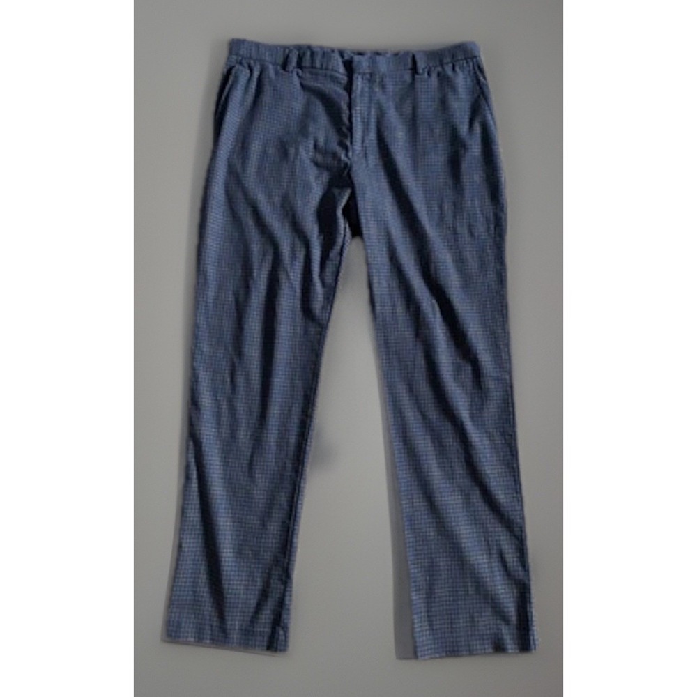 Tommy Hilfiger Chino Pants Trousers Multicolor Plaid Flat Front Men's 38x30 JBHS